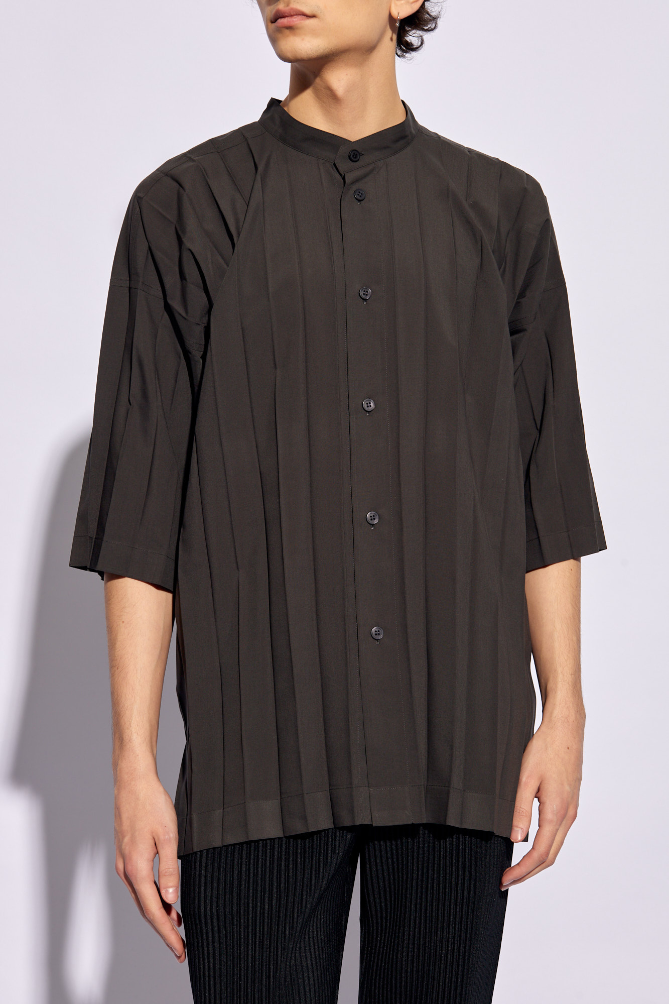 Homme Plissé Issey Miyake Oversize pleated shirt | Men's Clothing ...